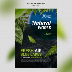 广告海报-自然世界环保海报设计